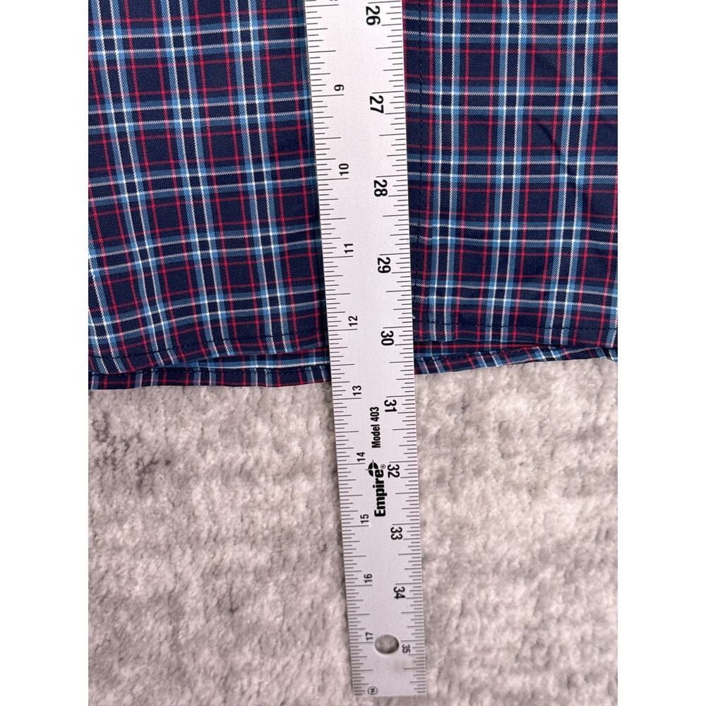 Untuckit Martinet Shirt XXL Mens Plaid Wrinkle Free Performance Button - Picture 6 of 8